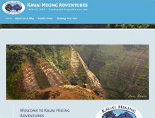 Tablet Screenshot of kauaihikingadventures.com